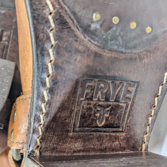 FRYE Carmen Harness Short Whiskey Ladies Boots size 6 - Picture 9 of 14